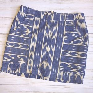 Mata Traders Aztec print cotton skirt